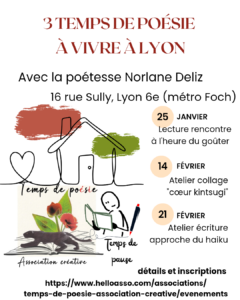 affiche annonce événements poésie Norlane Deliz