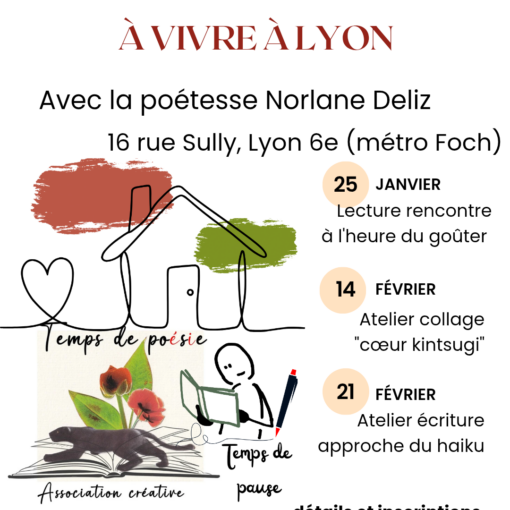 affiche annonce événements poésie Norlane Deliz