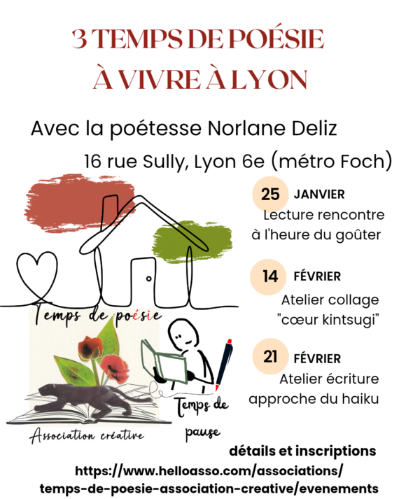 affiche annonce événements poésie Norlane Deliz