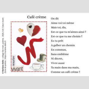 carte poème et collage de Norlane Deliz
